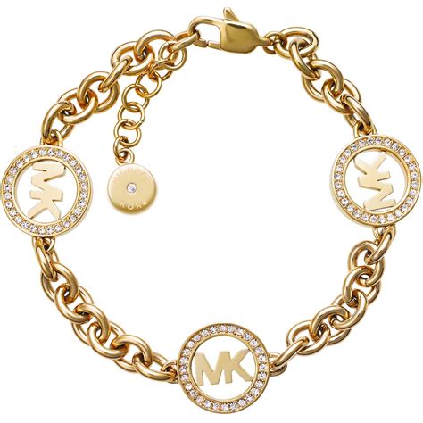 michael kors armband leer|michael kors charm bracelet.